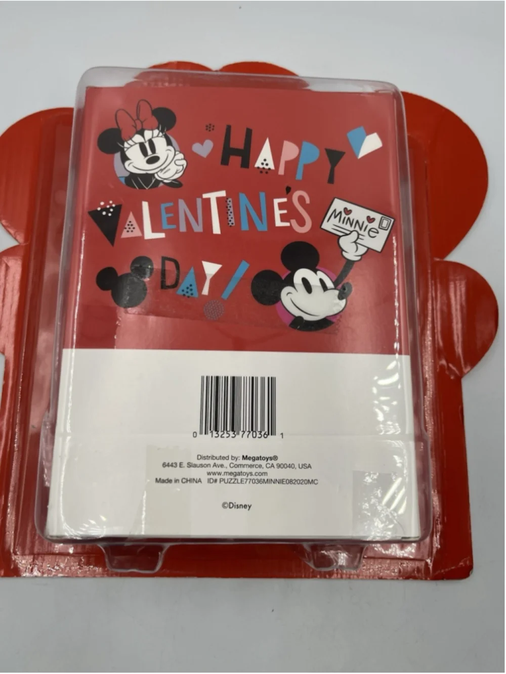 Disney Minnie & Mickey Valentine's Day Box Gift Set Puzzle Crayons New in BOX
